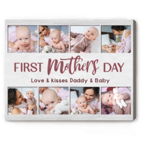 First Mothers Day Photo Canvas, Mother's Day Gifts For First Time Moms ...