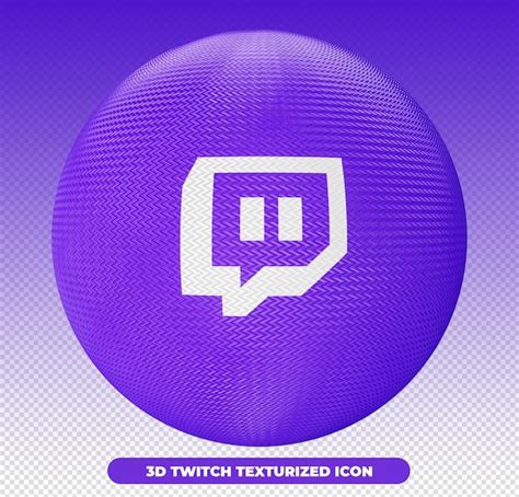 3d twitch logo for social media compositions and campaigns | Premium PSD