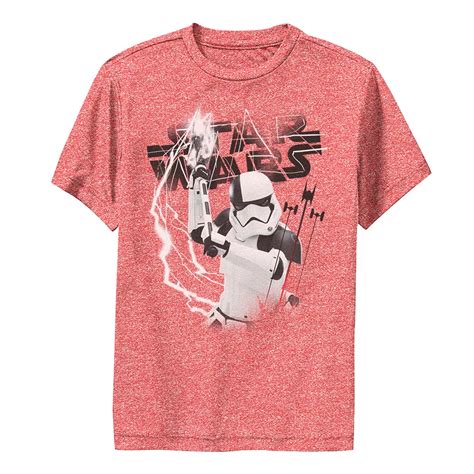 Boys 6-20 Star Wars Last Jedi Stormtrooper Electrical Logo Performance Tee