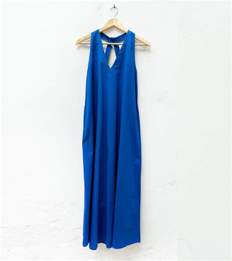 Electric blue cross back dress - Khara Kapas
