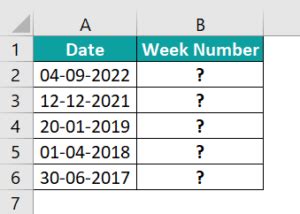 Image result for Excel Week Number Formula