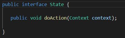 Image result for State Design Pattern Java