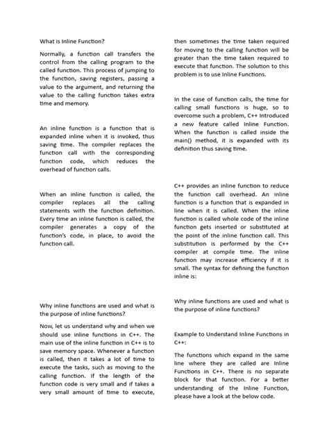 Image result for Inline Function in C with Example