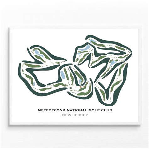 Metedeconk National Golf Club NJ Golf Course Maphome - Etsy