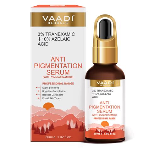 3%Tranexamic and 10% Azelaic Acid Anti Pigmentation Serum with 5% Niac ...