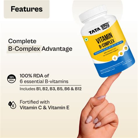 TATA 1mg Vitamin B Complex for formation of Red Blood Cells & help ...