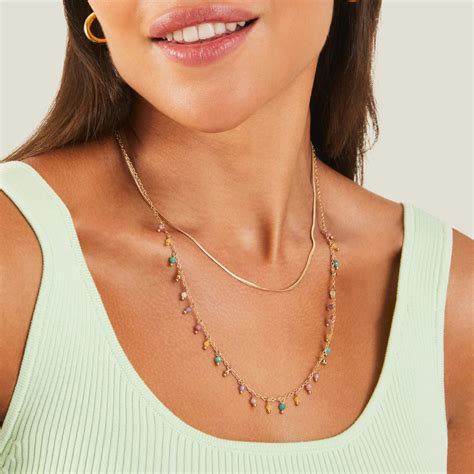 Buy Multi Layered Tiny Bead Necklace Online - Accessorize India
