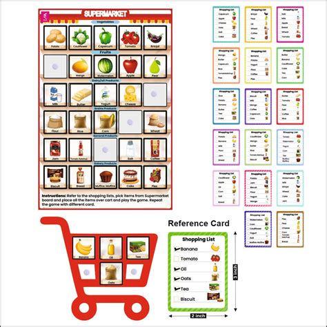 Buy WISSEN Wooden Supermarket Velcro Activity Wall Game- 12 * 18 inch ...