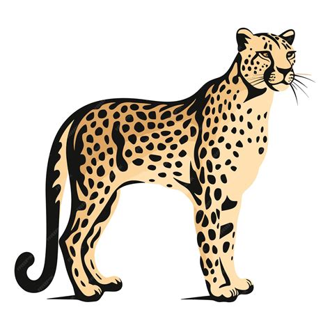 Premium Vector | Cute cheetah cartoon vector art illustration design