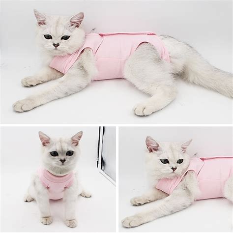 Dog Cat Surgery Recovery Suit Breathable Soft Comfortable Safety Dog ...