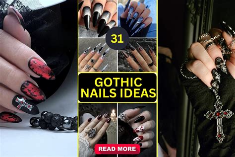 36 Gothic Nails Ideas to Try for a Bold and Edgy Look - divagaze.com
