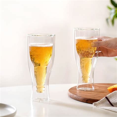 Hopside Down Beer Glass Set Of 2 375ml Online - Premium Beer Glass ...