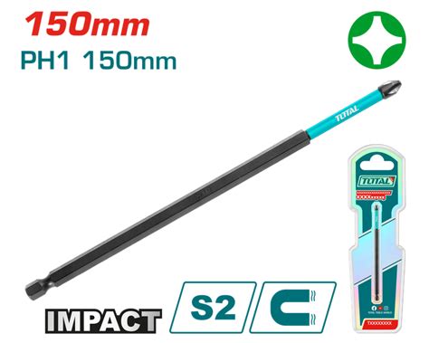 Total 150mm Impact Screwdriver Bit- TACIM71PH1150