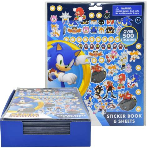 Sonic The Hedgehog Stickers Book Sheets Sonic 500 | Desertcart INDIA