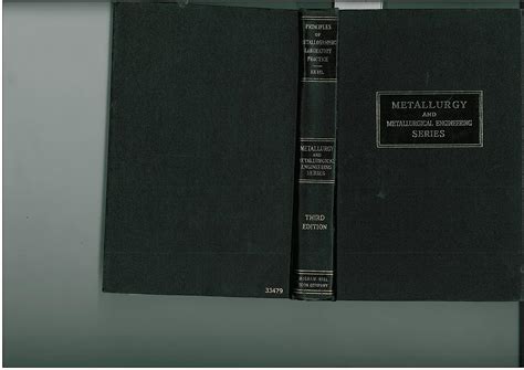 Buy Principles of Metallographic Laboratory Practice (Metallurgy S ...