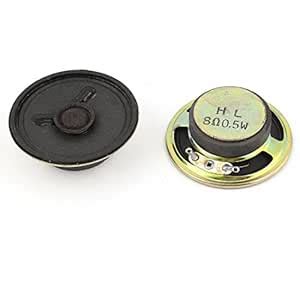 BIG BOOM® 2 Pcs 0.5W 8Ohm 50mm Metal Shell Magnet Electronic Speaker ...