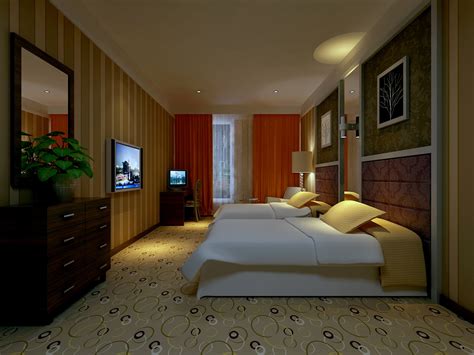 现代酒店客房-sketchup模型_sketchup模型库_建E室内设计网!