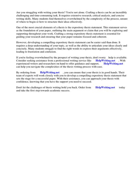 What is an Expository Thesis Statement | PDF | Essays