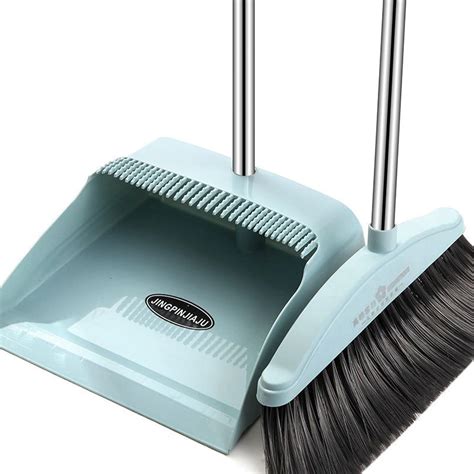 Household Dust Pan Combo Standing Broom and Dustpan Set Broom and ...
