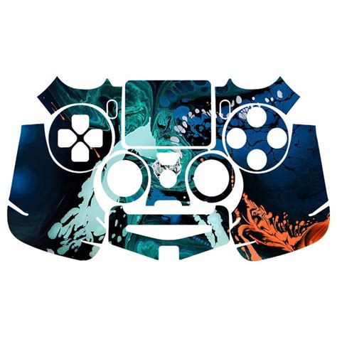 Skin Wrap Vinyl Sticker for DualShock 4 Wireless Controller- Water Col ...