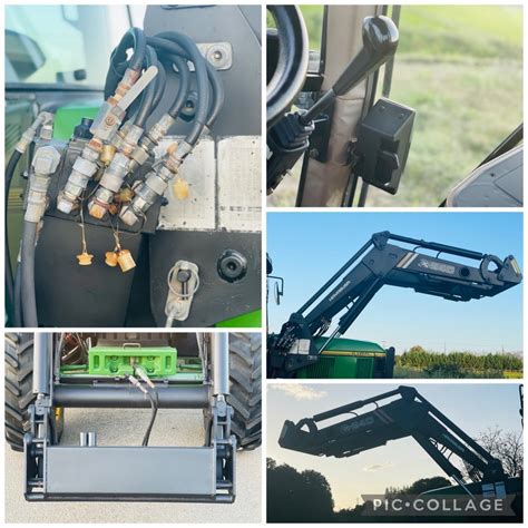 ジョンディア 6100D 75馬力 1682h フロントローダー付 アタッチメント無 本体のみ 外部油圧 外部電源有 四駆 パワステ(その他 ...