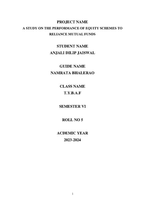 PPT Anjali Jaiswal - Summary BMS - PROJECT NAME A STUDY ON THE ...