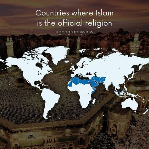 Countries where Islam is the official religion