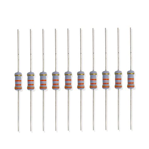 Electronic Spices 100 Pcs 33K Ohm (?) 1 Watt ±5% Tolerance 33K MR ? ohm ...