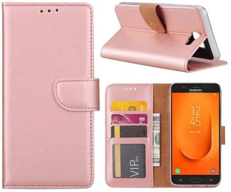 Specificaties van Luxe Lederen Bookcase (Samsung Galaxy J7 Prime 2 ...