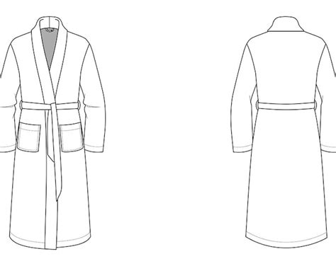 Men's Robe Pattern Making Tutorial 的图像结果