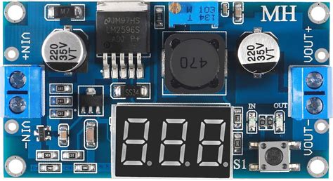 Shockley LM2596S DC-DC LM2596 with LED Display Voltmeter Buck Converter ...