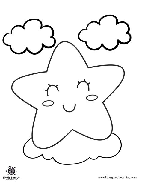 Best 10 Star Coloring Pages | Little Sprout Art