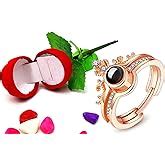 University Trendz I Love You 100 Languages Loving Memory Crown Ring for ...