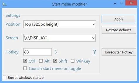 Image result for Menu Windows 1.0 Modifier