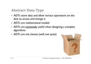 Image result for Abstract Data Types in Programming Language