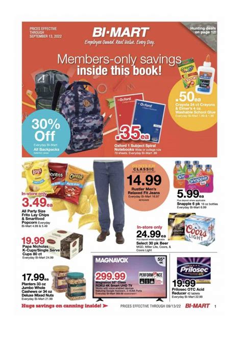 Bi-Mart Weekly Ad Aug 30 - Sep 13, 2022