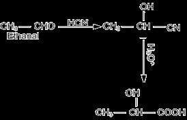 How to convert ethanal to lactic acid? - Brainly.in