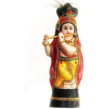 Buy Brahma Crafts Fibreglass Vithoba Idol , 40 cm, Blue, 1 Piece Online ...