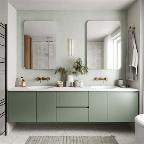 Reed Green Matte Bathroom Fixtures
