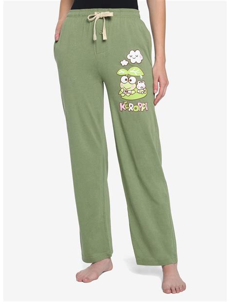 Keroppi Clouds Green Pajama Pants | Her Universe