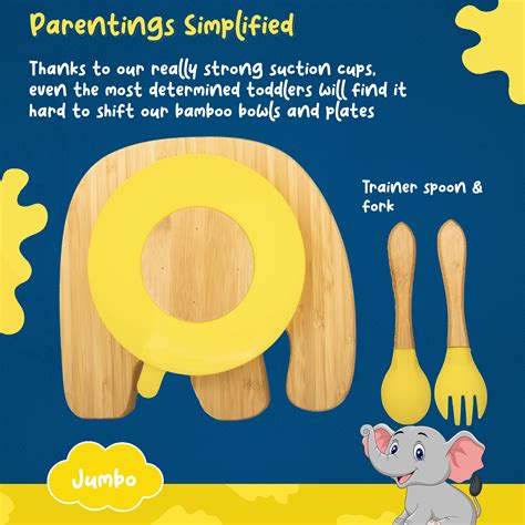 Bamboo Plate with Suction | StarKiddo