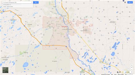 St. Cloud, Minnesota Map