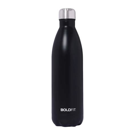 Buy Boldfit Stainless Steel Water Bottle Black in India at Best Price ...