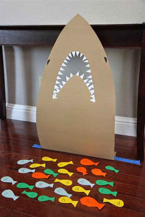 Feed the shark alphabet game for kids – Artofit