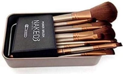 RJGUDDU Makeup Brush Sets - 12 Pcs Brown Makeup Brushes for Makeup ...