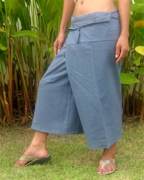 Capri Thai Fisherman Pants * Wrap Yoga Pants * Capri Thai Pants ...