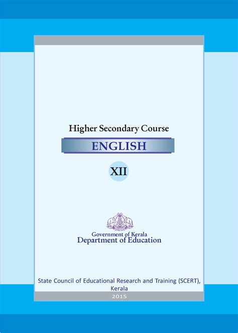 English Textbook for Kerala Plus Two Students - Higher Secondary Course ...