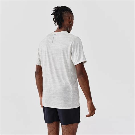 Buy Dry+ Men's Running Breathable T-Shirt - Ivory White Online | Decathlon