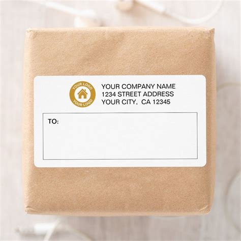 Custom Business Logo Mailing Shipping Labels | Zazzle | Business labels ...