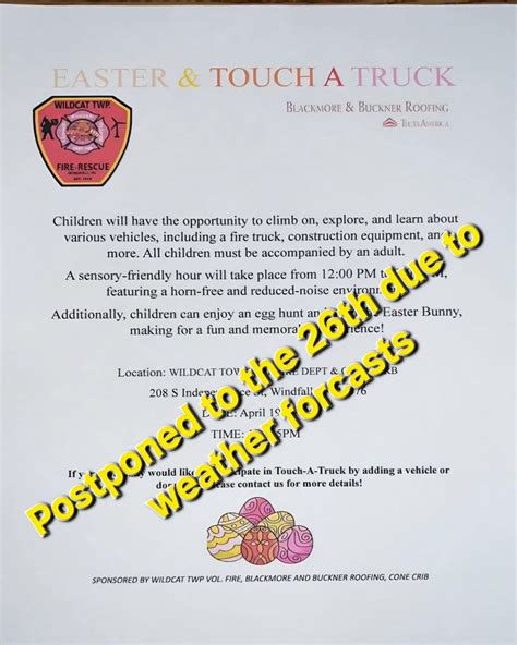 Easter Egg Hunt and Touch a Truck, 208 S Independence St, Windfall, IN ...